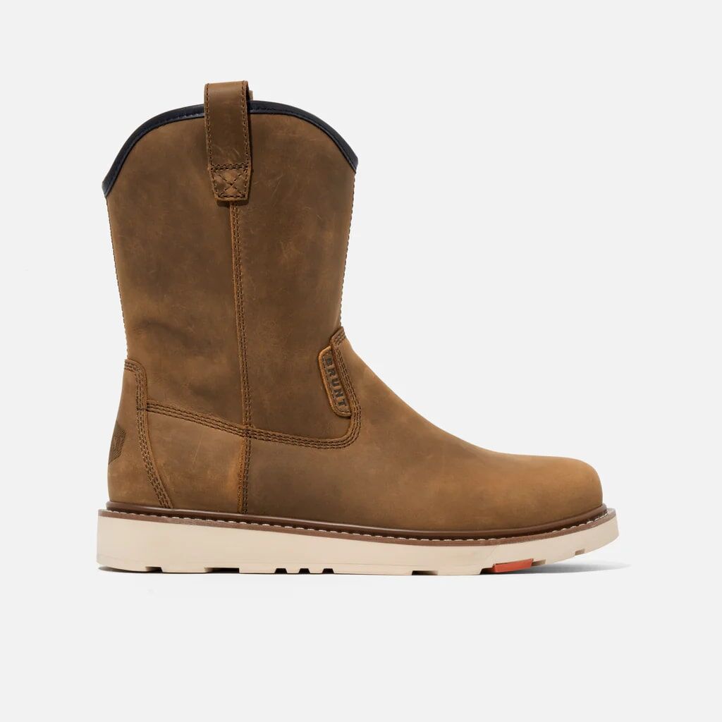 BRUNT Men's The Bolduc Unlined Soft Toe Roper Boot in Brown