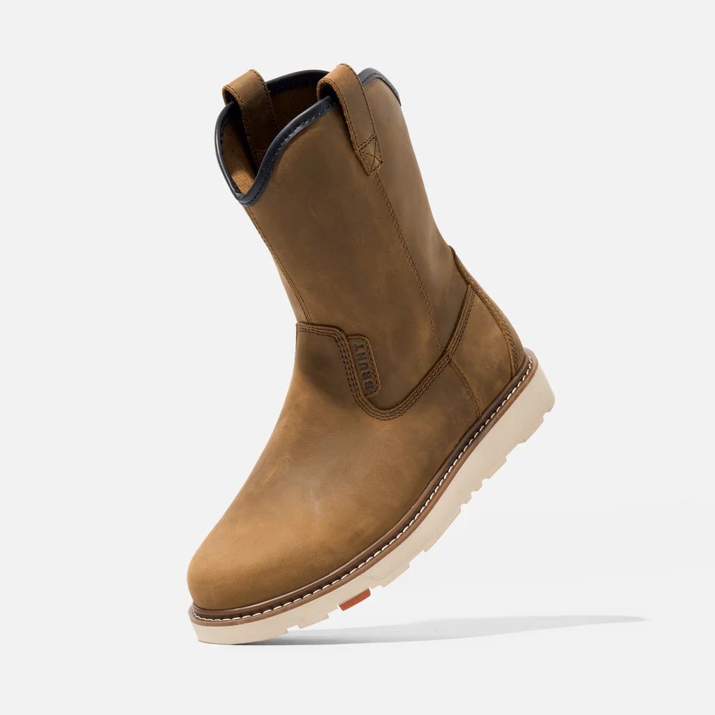 BRUNT Men's The Bolduc Unlined Soft Toe Roper Boot in Brown - Work