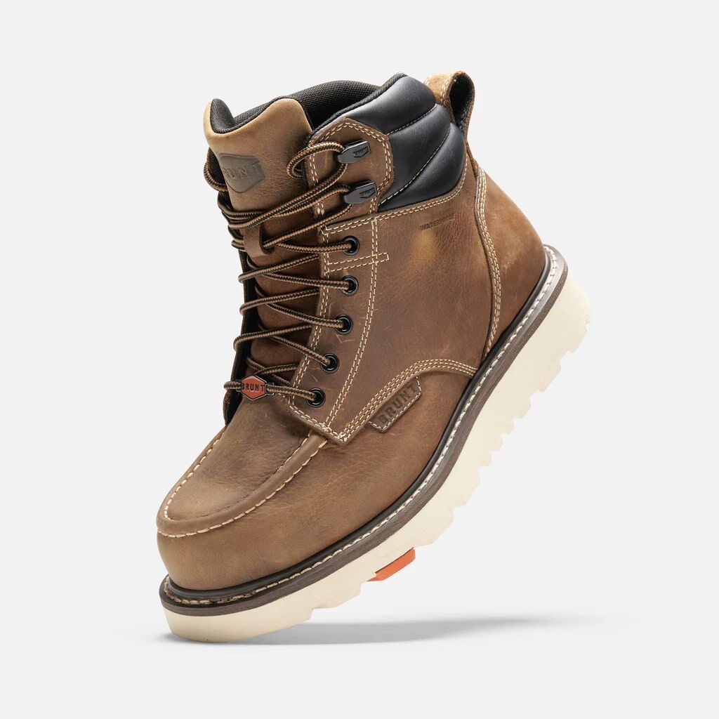 BRUNT Men's The Marin 6-in Welted Waterproof Composite Toe Work Boot