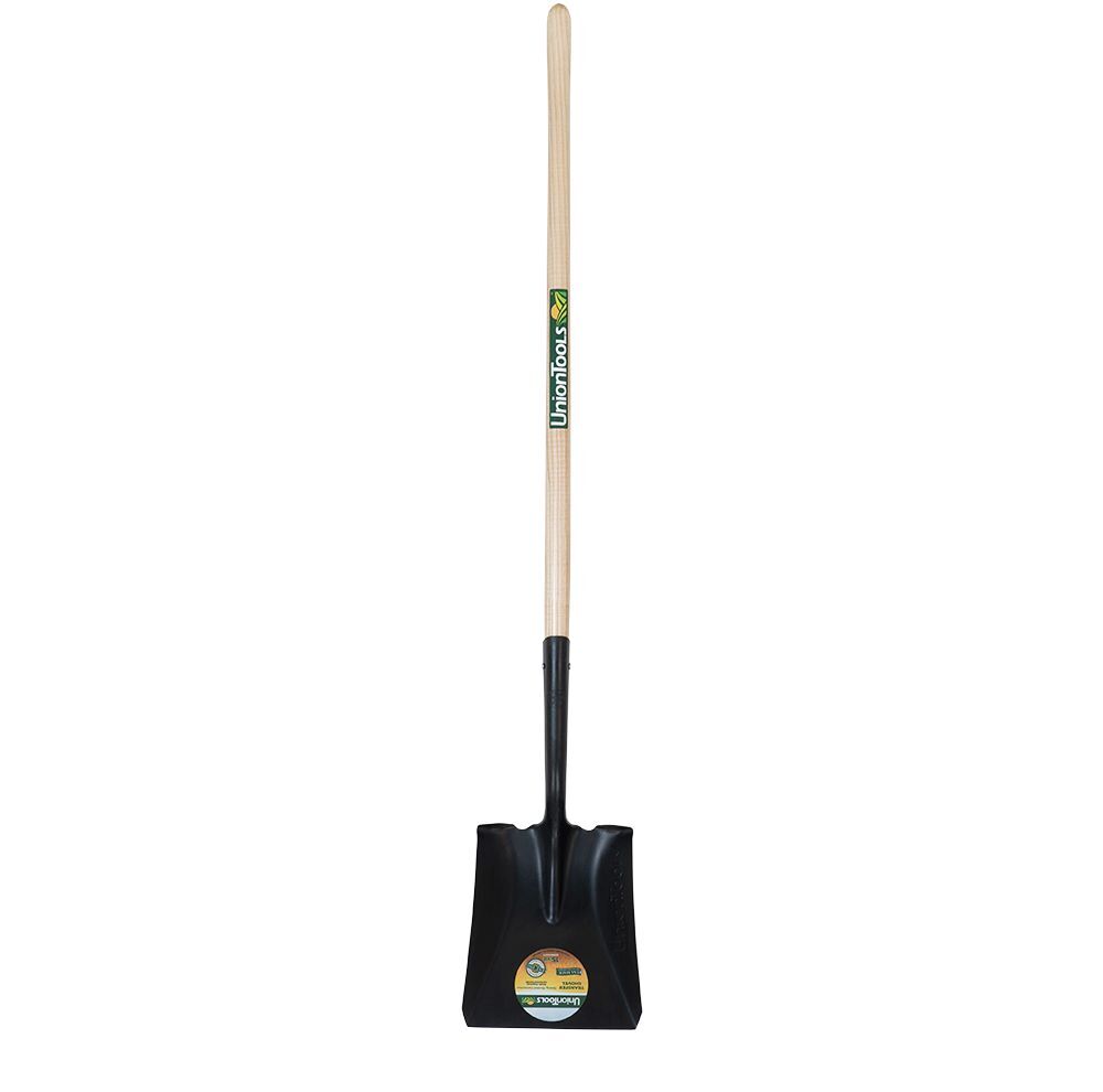 Union Tools Long Wood Handle Transfer Shovel, 56-In