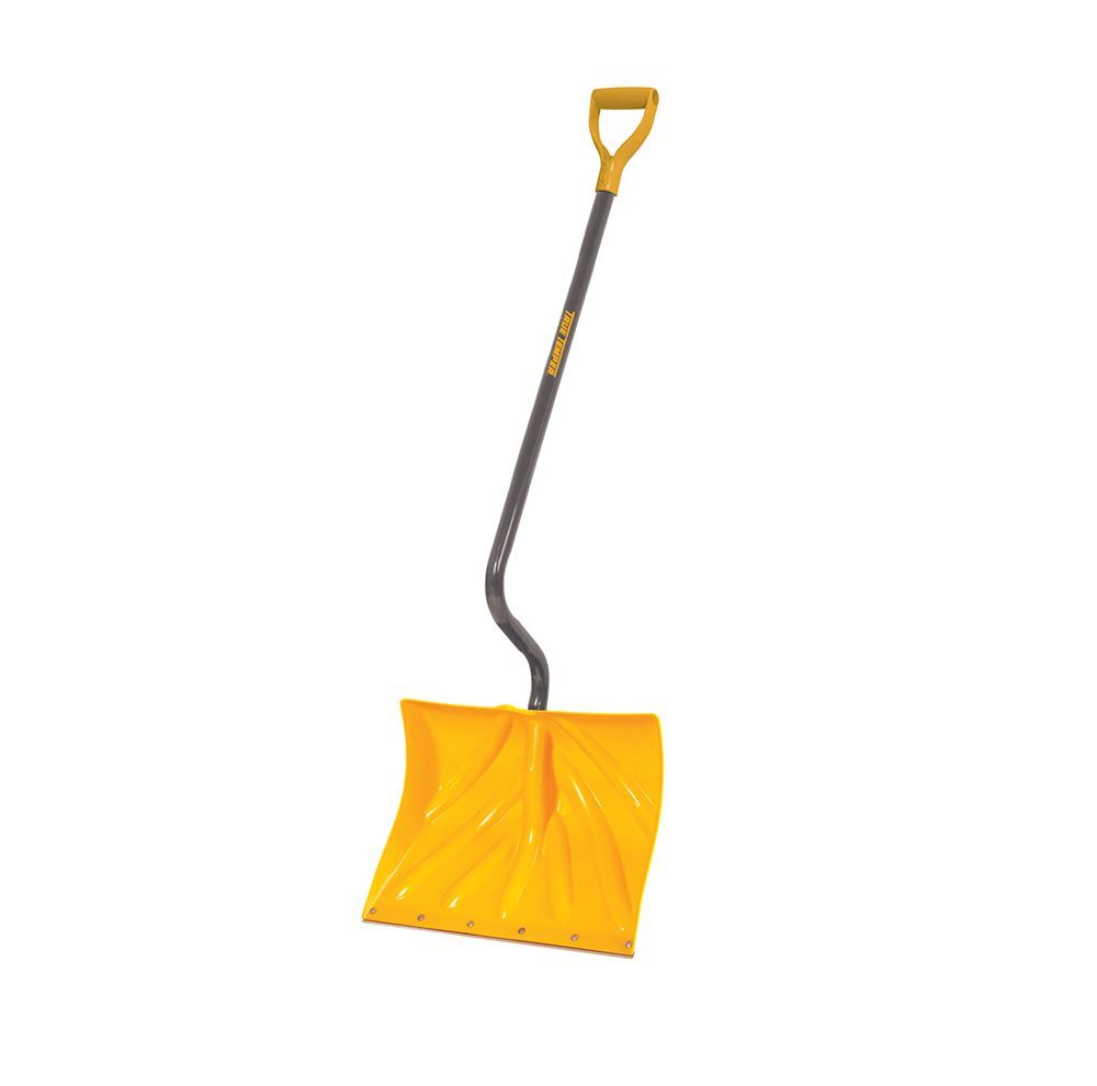 True Temper Poly Combo Snow Shovel With D-Grip Ergonomic Handle, 18-In