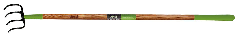 True Temper 4-Tine Forged Cultivator - Green