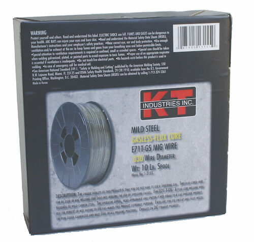KT Industries Flux Core Mig Wire .035 10 lb