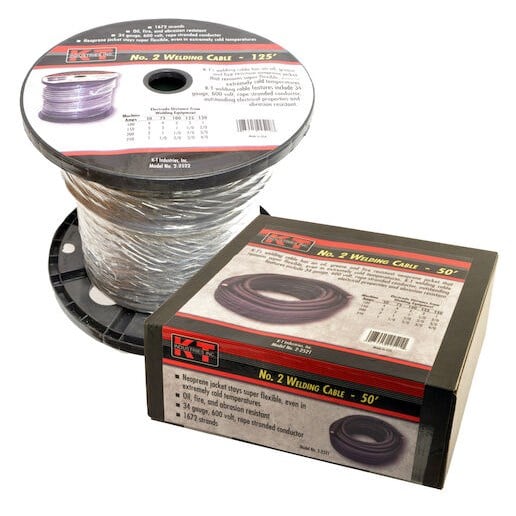 KT Industries No. 2 Welding Cable 125' Spool