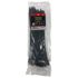 KT Industries UV Black Standard Duty Screw Mount Premium Cable Ties, 15-In, 100-Pk