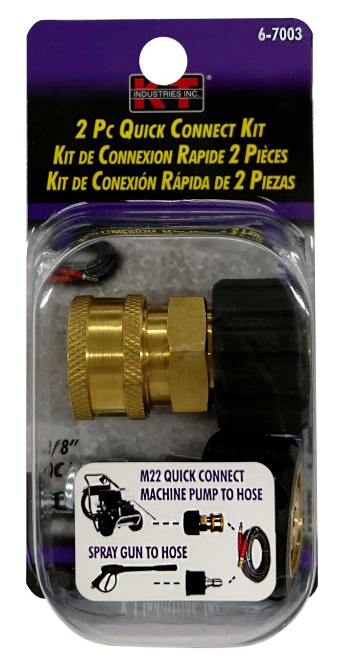 KT Industries Quick Connect Kit For 6-7130 High Pressure Hose, 2-Pc