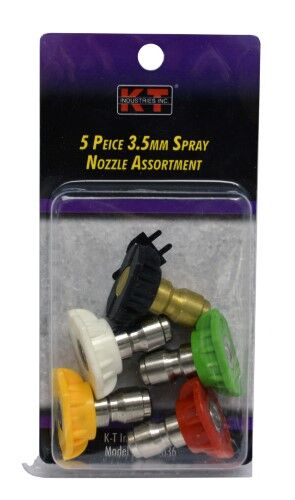 KT Industries 4.0mm Spray Nozzle Assortment, 5-Pc