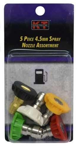 KT Industries Spray Nozzle Assortment, 4.5mm, 5-Pk