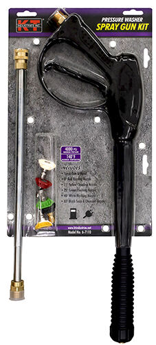 K T Industries Master Spray Gun Kit With Wand And Tips