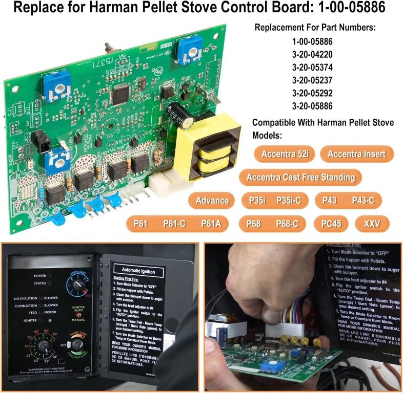 Harman 1-00-05886 Control Circuit Board
