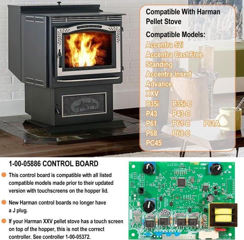 Harman 1-00-05886 Control Circuit Board