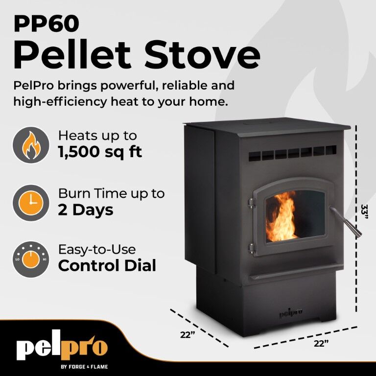 PelPro PP60-B Pellet Stove
