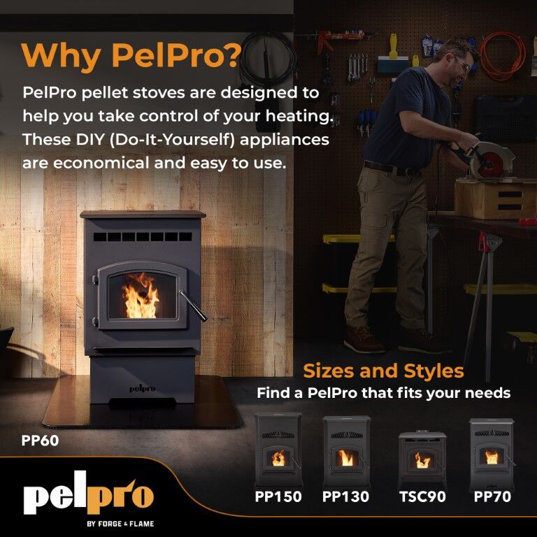 PelPro PP60-B Pellet Stove
