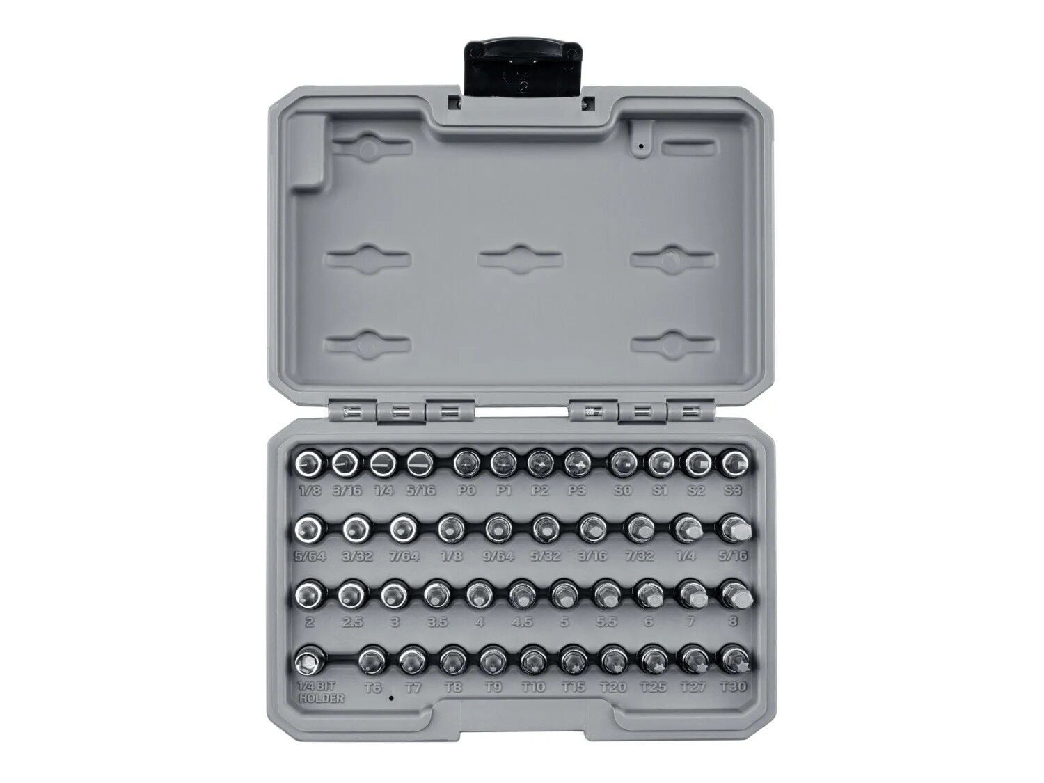 Tekton Bit Socket Set with Case, 1/4 in. Drive, 44 Piece