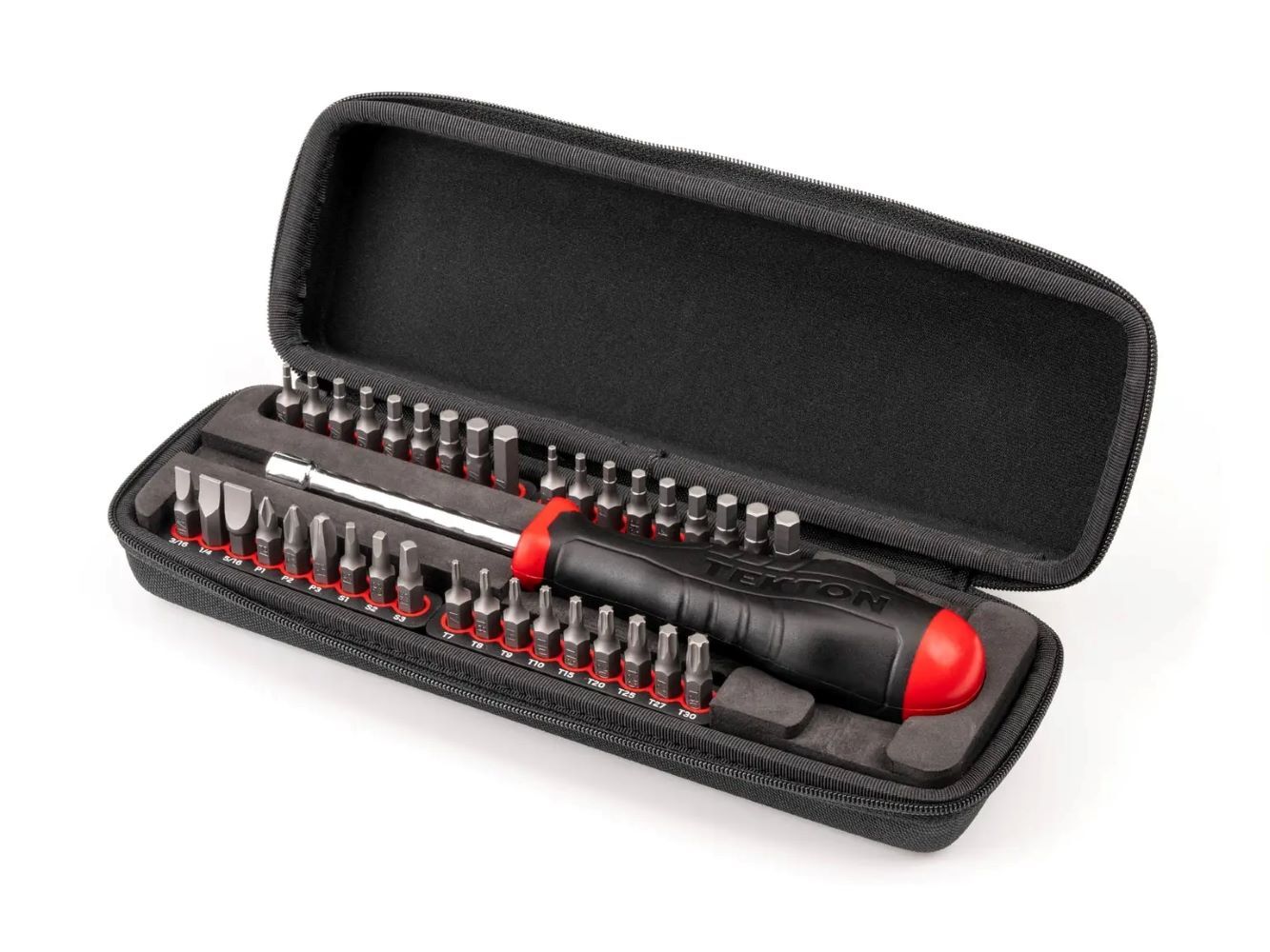 Tekton 1/4-In Bit Driver and Bit Set with Case, 37-Pc