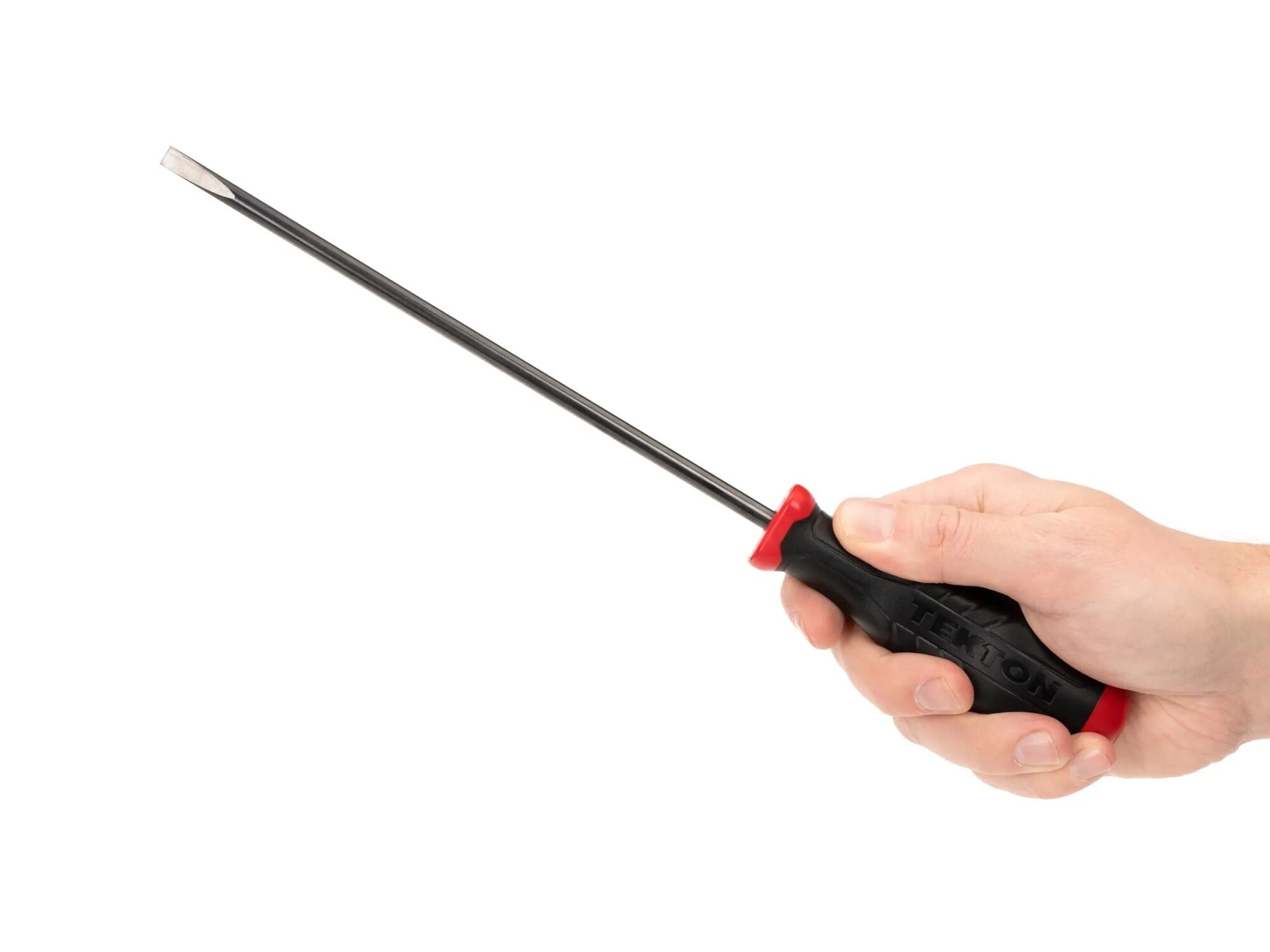 Tekton Long 1/4-In Slotted High-Torque Black Oxide Blade Screwdriver