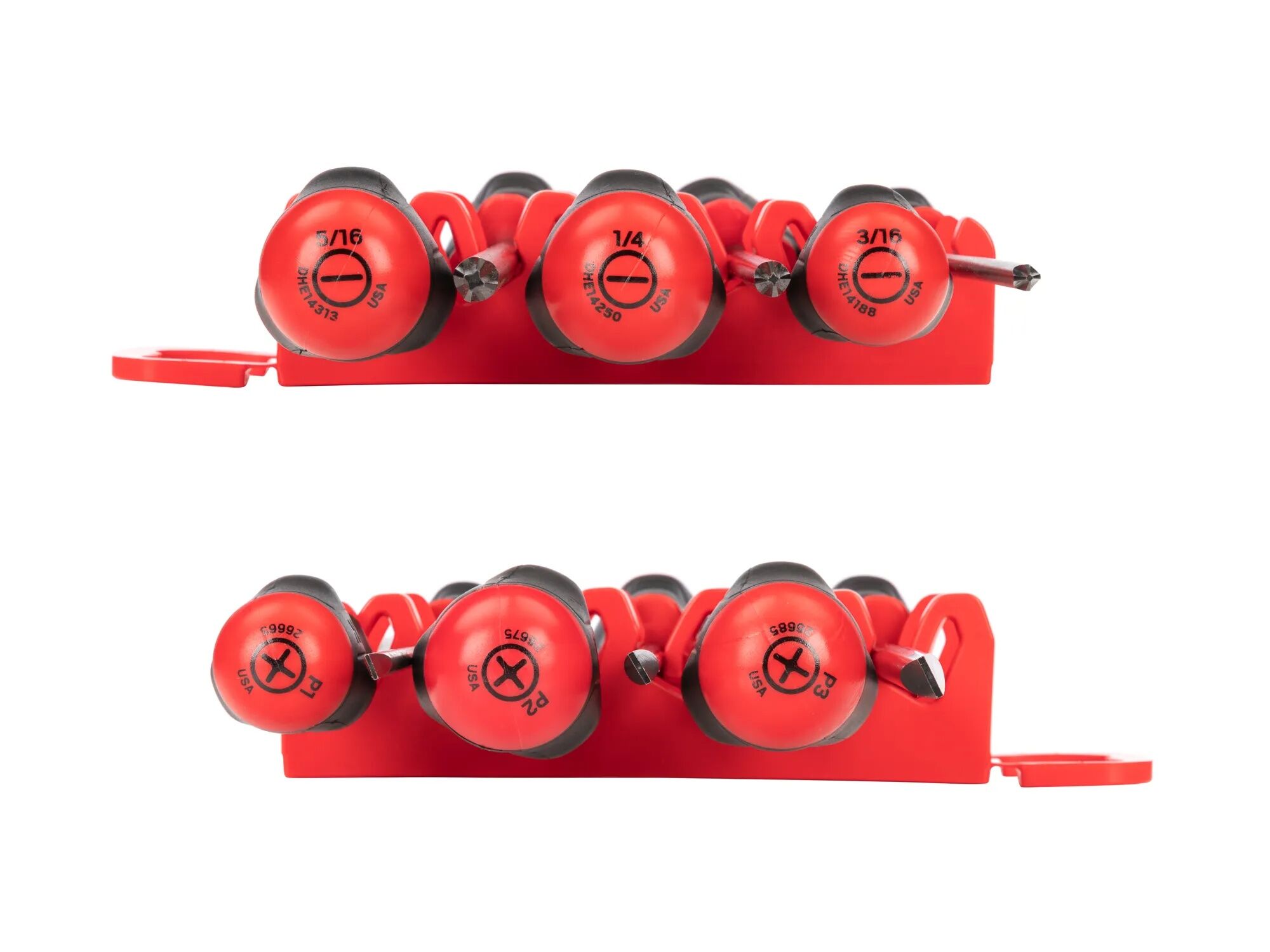 Tekton Long High-Torque Black Oxide Blade Screwdriver Set, #1-#3, 3/16-5/16-In