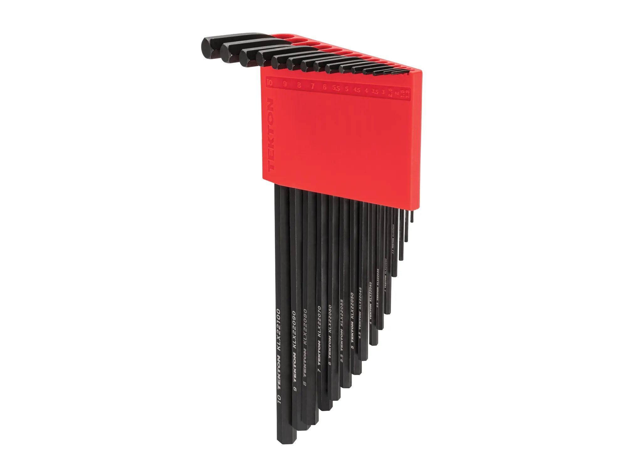 Tekton Metric Flat End Hex L-Key Set with Holder, 15-Pc