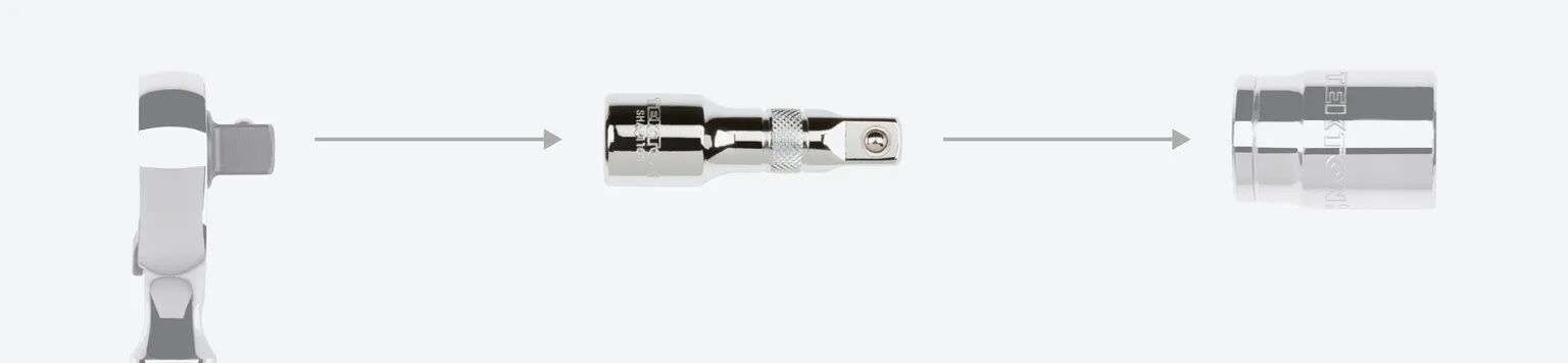 Tekton Socket Extension, 1/2-In Drive x 10-In