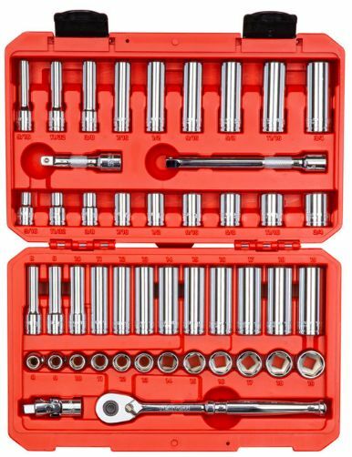 Tekton 3/8 Inch Drive 6-Point Socket & Ratchet Set