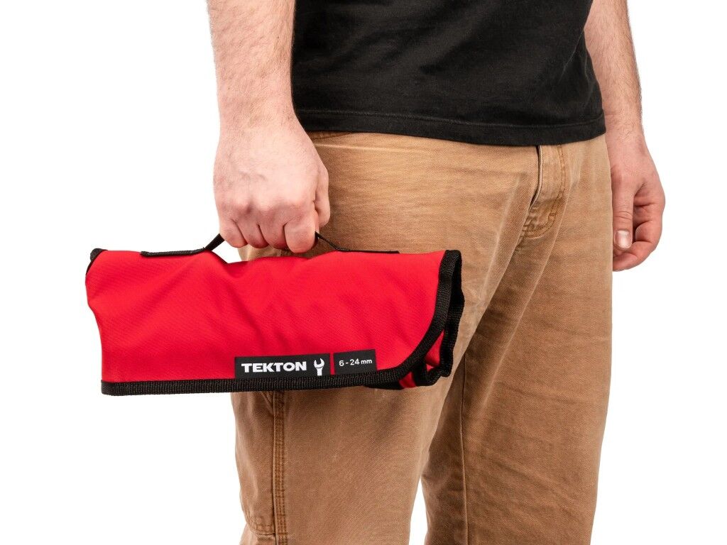 Tekton 6-24mm Combination Wrench Set with Pouch, 19-Pc