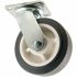 Titan Casters 6 in Heavy-Duty Tpr Rubber Caster Wheel With Swiveling Top Plate