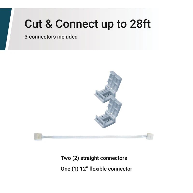 GT-Lite LED RGB Color Tape Light Kit, 16-Ft