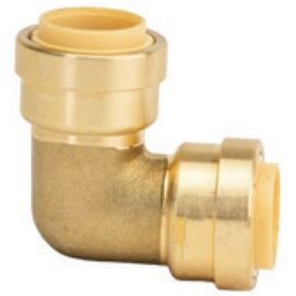 QuickFitting Brass Elbow, 1/2-In x 1/2-In
