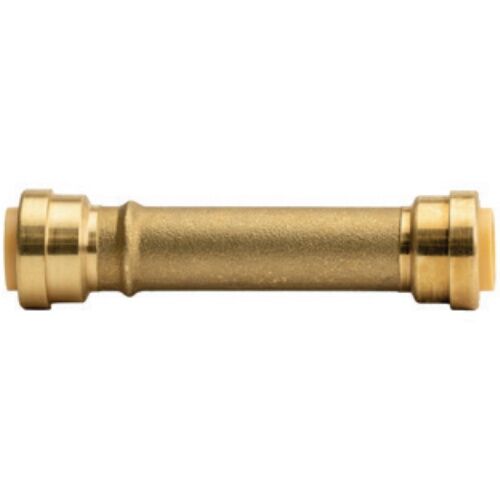 QuickFitting Brass Slip Repair Coupling, 1/2-In x 1/2-In
