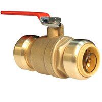 QuickFitting Full Port Ball Valve, 3/4-In X 3/4-In