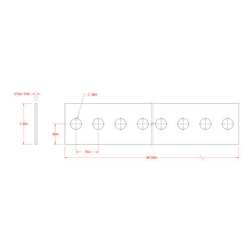 Hillman SteelWorks Zinc-Plated Slotted Flat, 1 3/8-In x 5-Ft