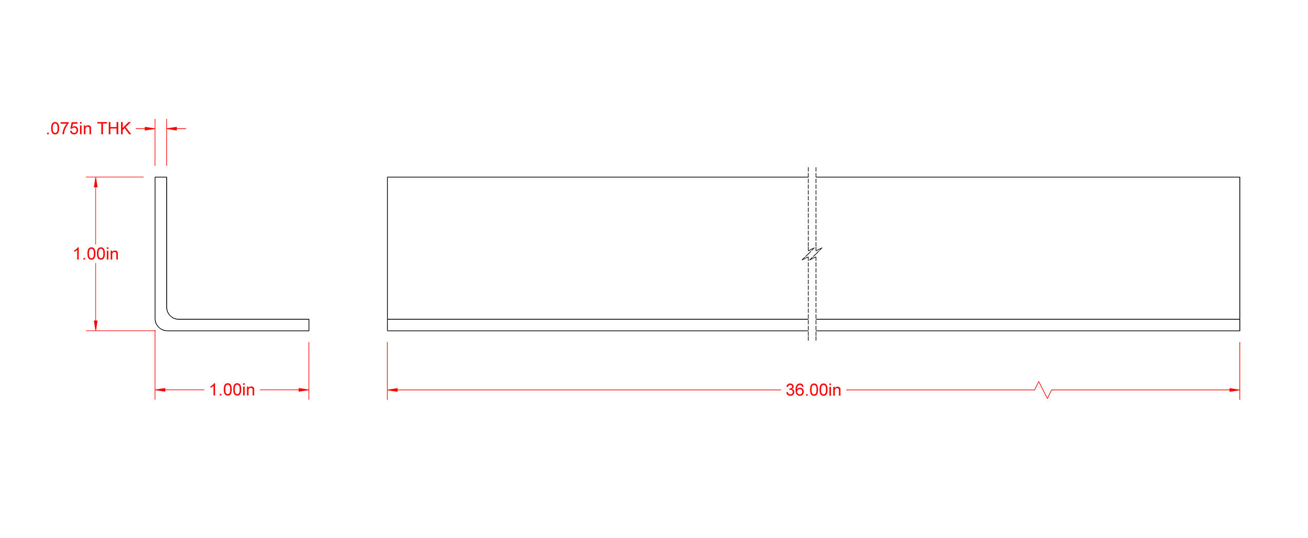 Hillman SteelWorks Zinc Plated Angle 14 Gauge, 1-In x 1-In x 3-Ft