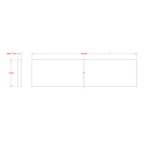 Hillman SteelWorks Weldable Steel Flat, 3/16-In x 1 1/2-In x 3-Ft