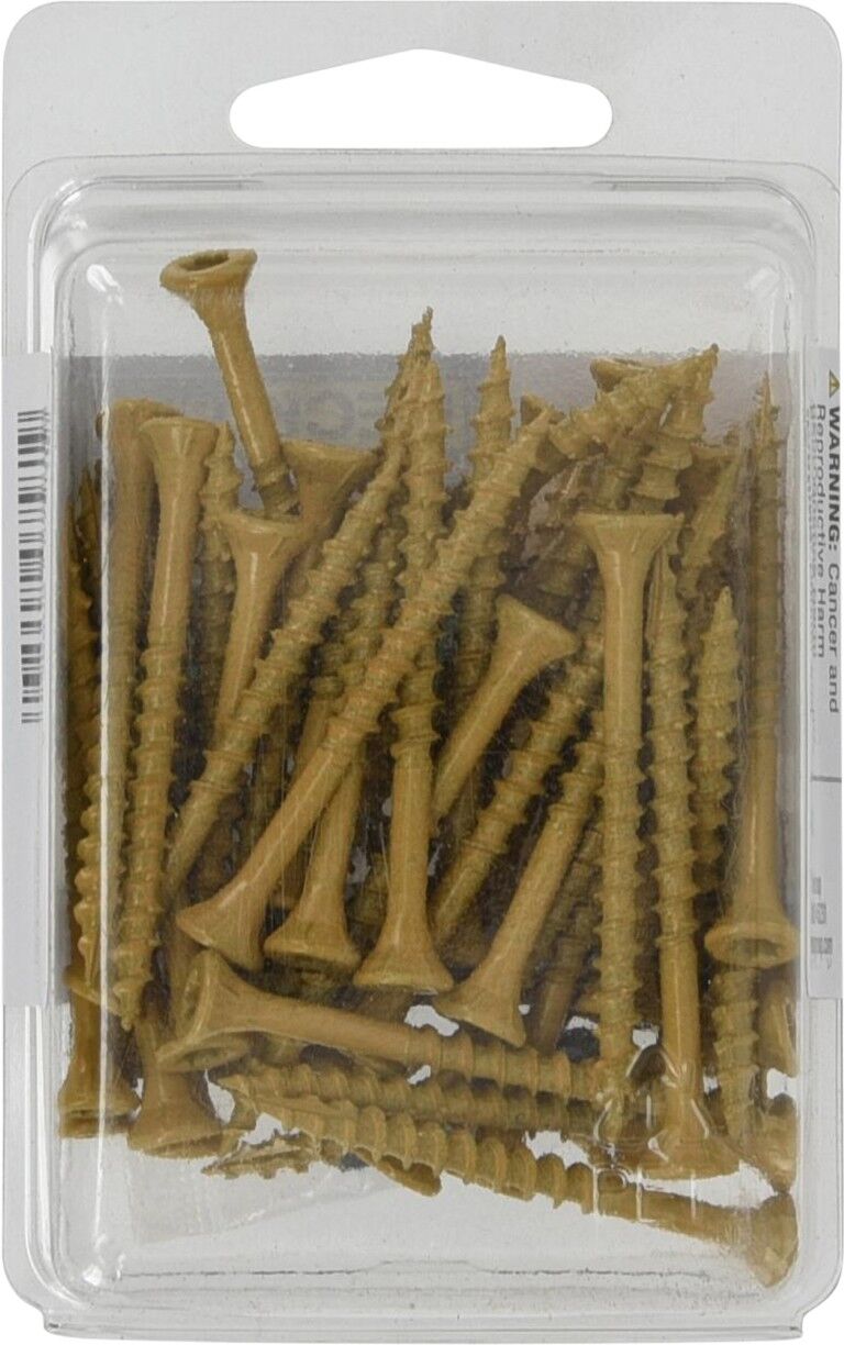 Hillman Deck Plus Tan Deck Screws, #8 x 2-In, 50-Pc