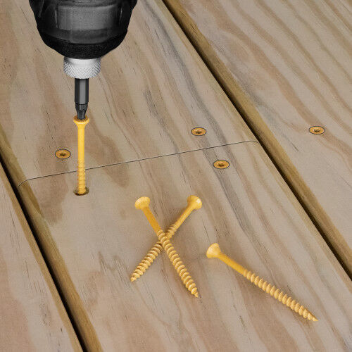 Hillman Deck Plus Tan Deck #10 X 3-In Screws, 40-Pc