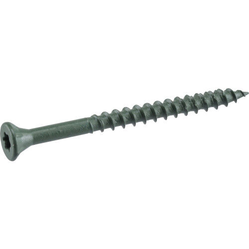 Hillman Deck Plus #10 X 3-In Green Deck Screws, 1-Lb