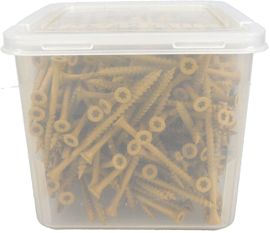 Hillman Deck Plus Tan Deck Screws, #10 x 3 1/2-In, 5-Lb