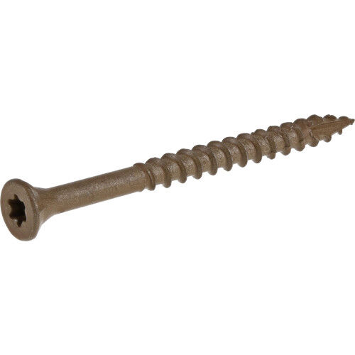Hillman Deck Plus Brown #10 X 2 1/2-In Deck Screws, 1-Lb