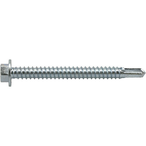 Hillman PowerPro Premium Star Drive Hex Washer Sheet Metal Screws, .25 In-14 X 2.5 In, 1-Lb Box
