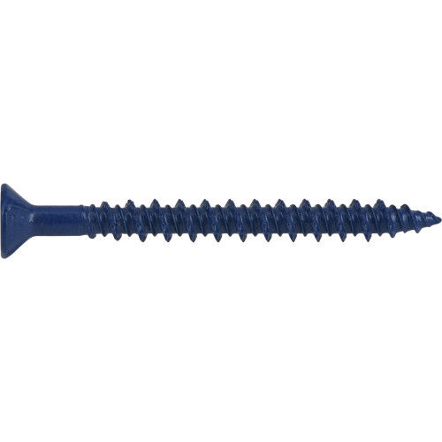 Hillman Power Pro Blue Flat-Head Concrete Screw Anchors, 3/16-In x 2-1/4-In, 100-Pk