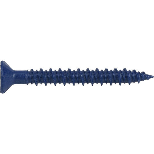 Hillman Power Pro Blue Flat-Head Concrete Screw Anchors, 1/4-In x 2-1/4-In, 100-Pk