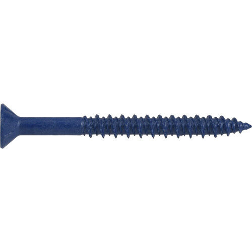Hillman Power Pro Blue Flat-Head Concrete Screw Anchors, 1/4-In x 2-3/4-In, 100-Pk