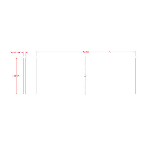 Hillman SteelWorks Weldable Steel Flat, 1/8-In x 2-In x 4-Ft