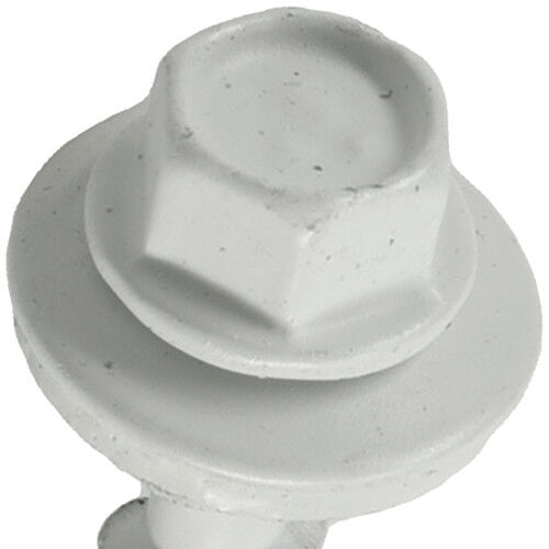 Hillman Power Pro Polar White Self Drilling Metal-to-Wood Roofing Screws, #10 x 1-1/2-In, 98-Pk