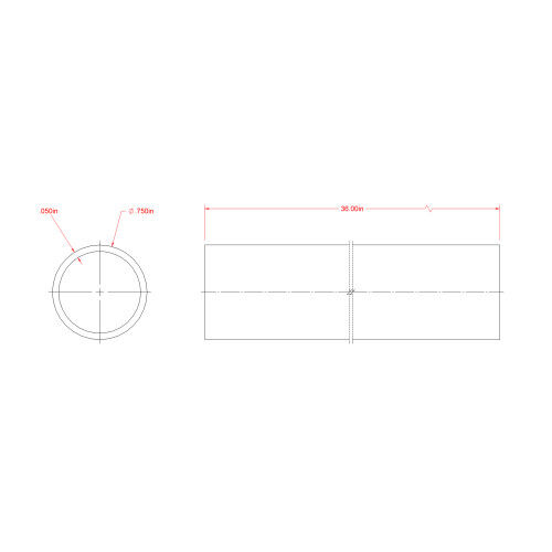 Hillman SteelWorks Weldable Steel Round Tube, 3/4-In X 36-In