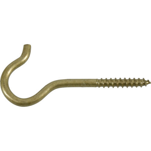 Hillman Gold Durasteel Ceiling Hook, #6 x 3 3/8-In