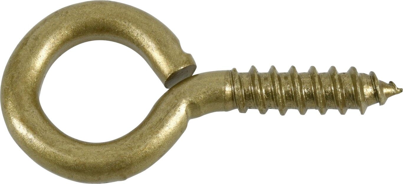 Hillman Durasteel Gold Screw Eye, 0.307 x 2 7/8-In