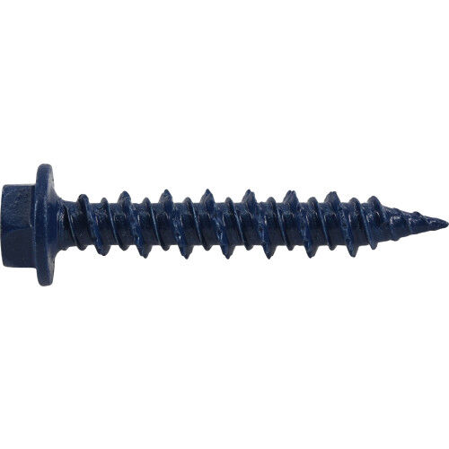 Hillman Power Pro Blue Hex Washer-Head Concrete Screw Anchors, 3/16-In x 1-1/4-In, 25-Pk