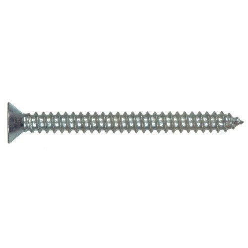 Hillman Zinc Flat Head Phillips Sheet Metal Screws #12 x 1-1/2-In, 50-Pk