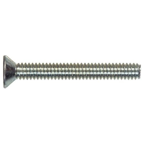 Hillman Zinc Flat Head Slotted Machine Screws, #10-24 x 3/4-In, 100-Pk